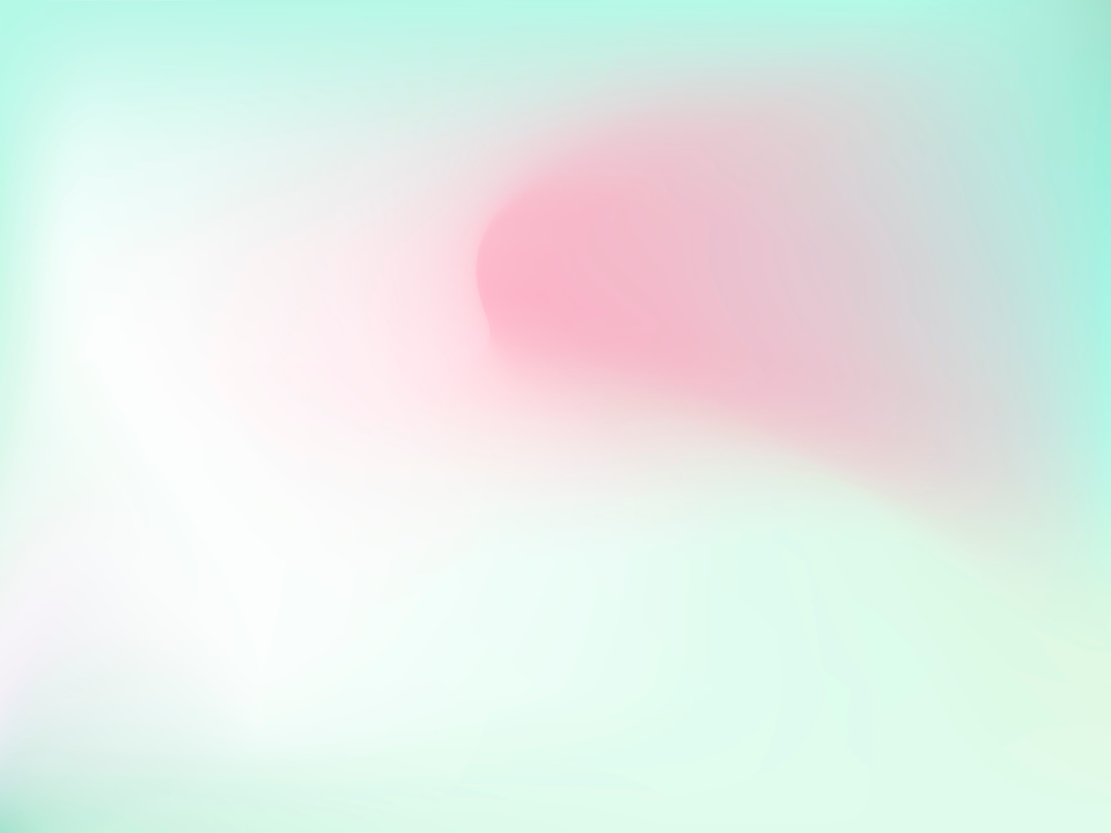 Pink and mint green background gradient for decorative purposes